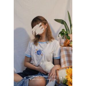 Yeurei Ganyu Genshin Impact "Flowers" T-Shirts medium
